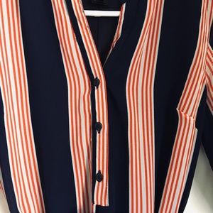Gently used vertical stripped midi dress
